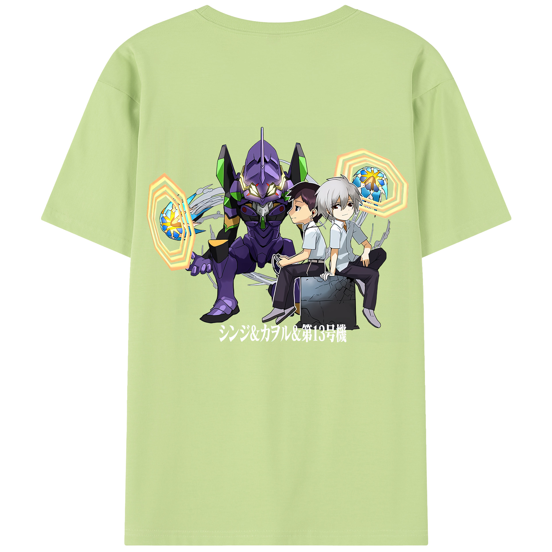 （画像用） EVA 新世紀エヴァンゲリオン 綿100％半袖Tシャツ（背面プリント）